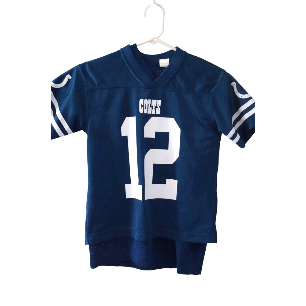 INDIANAPOLIS COLTS Andrew Luck #12 NFL Team Apparel Youth Jersey Sz M (Set of 2) - Picture 2 of 14
